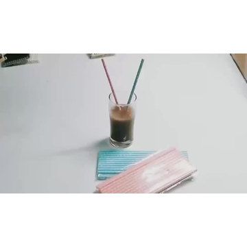 Bulk paper straws food grade Gold Color Printing  Eco paper straws biodegradable, wholesale paper drinking straws